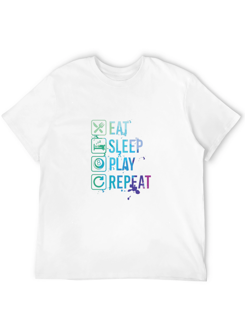 Eat Sleep Play Repeat Graphic Tee