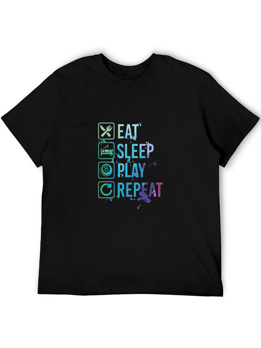 Eat Sleep Play Repeat Graphic Tee