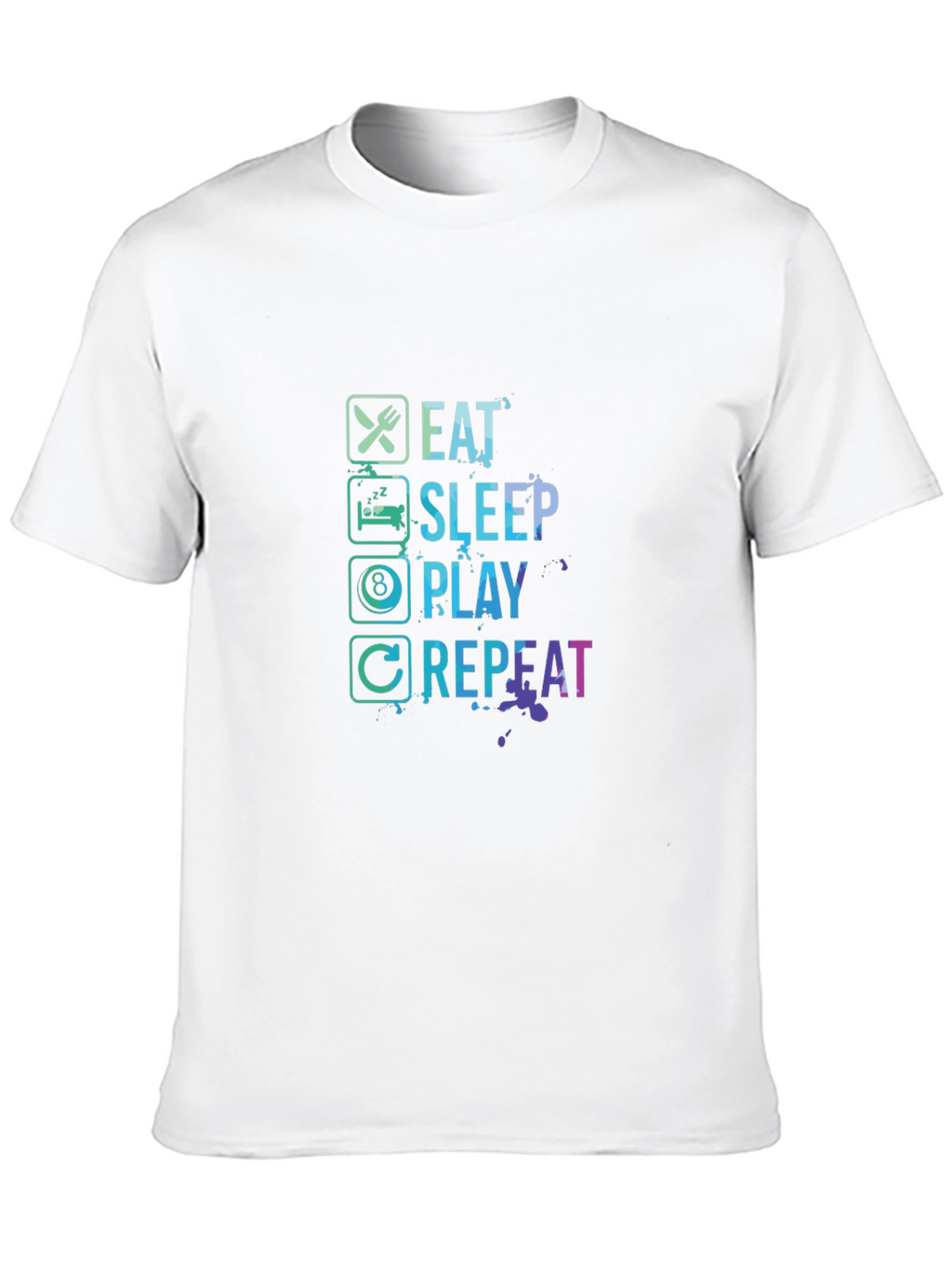 Eat Sleep Play Repeat Graphic Tee