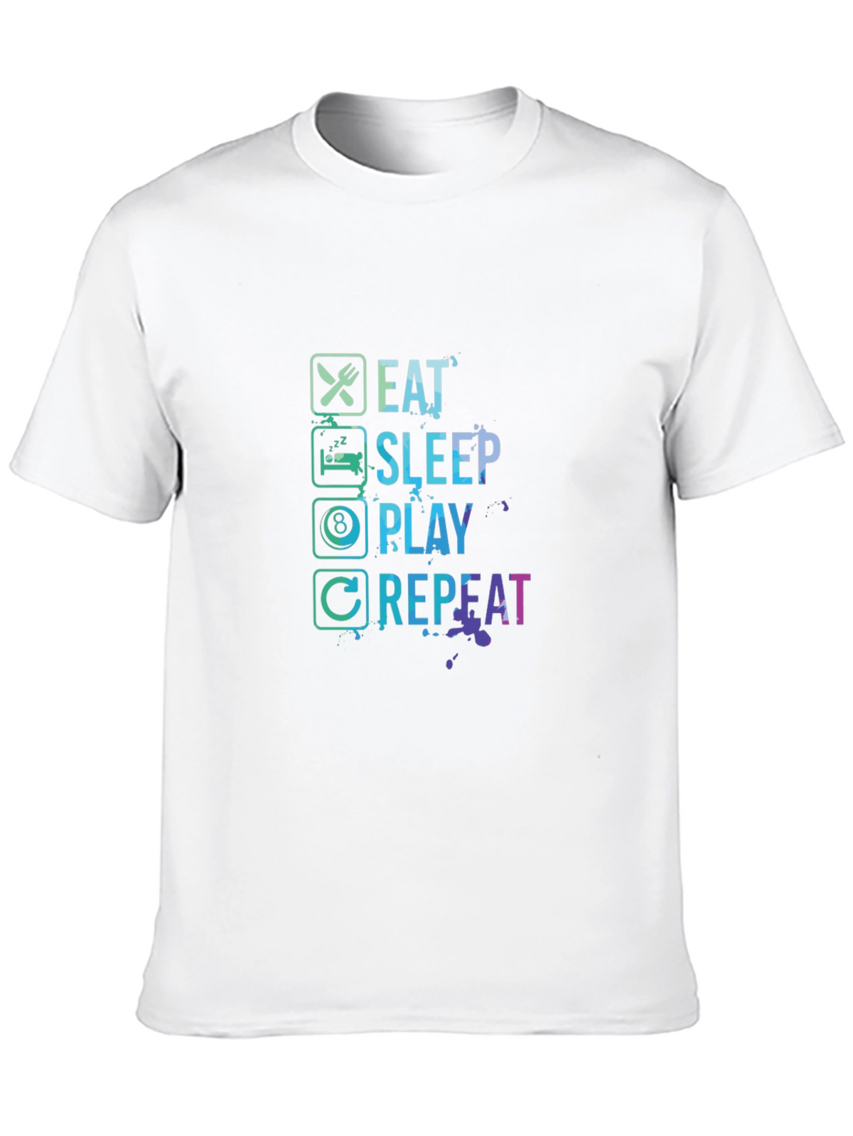 Eat Sleep Play Repeat Graphic Tee