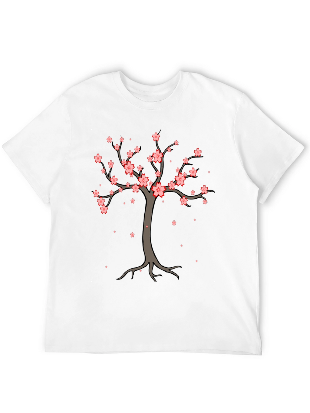 Cherry Blossom Tree Graphic Tee - Stylish Casual Wear
