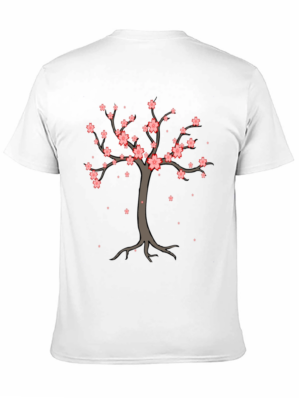 Cherry Blossom Tree Graphic Tee - Stylish Casual Wear