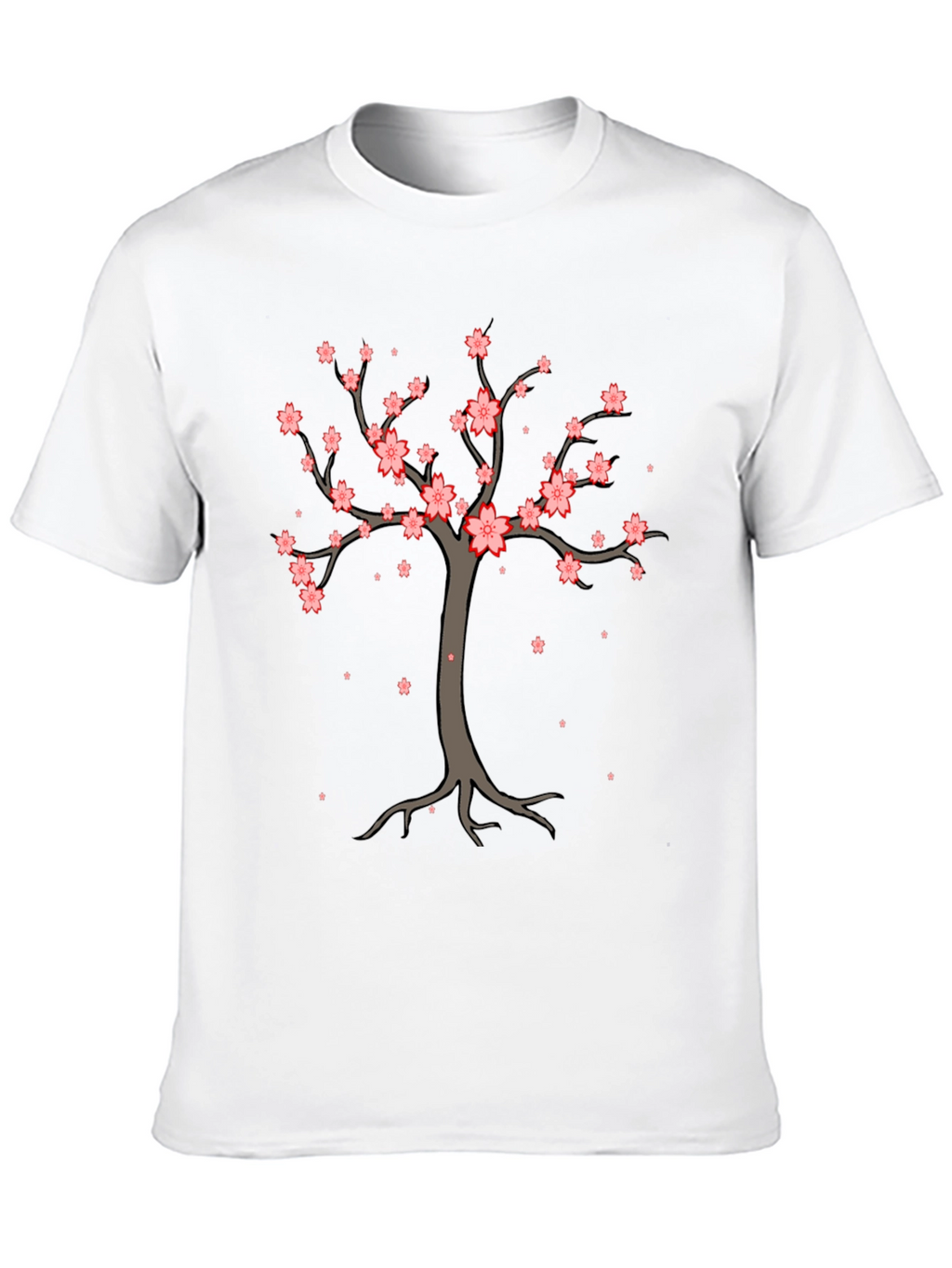 Cherry Blossom Tree Graphic Tee - Stylish Casual Wear