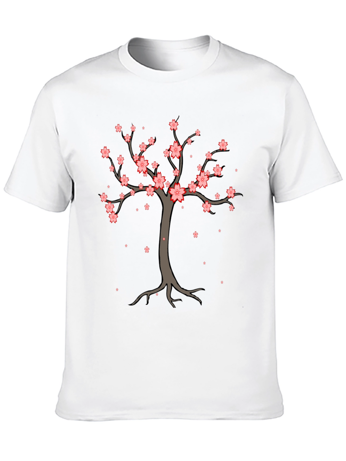 Cherry Blossom Tree Graphic Tee - Stylish Casual Wear