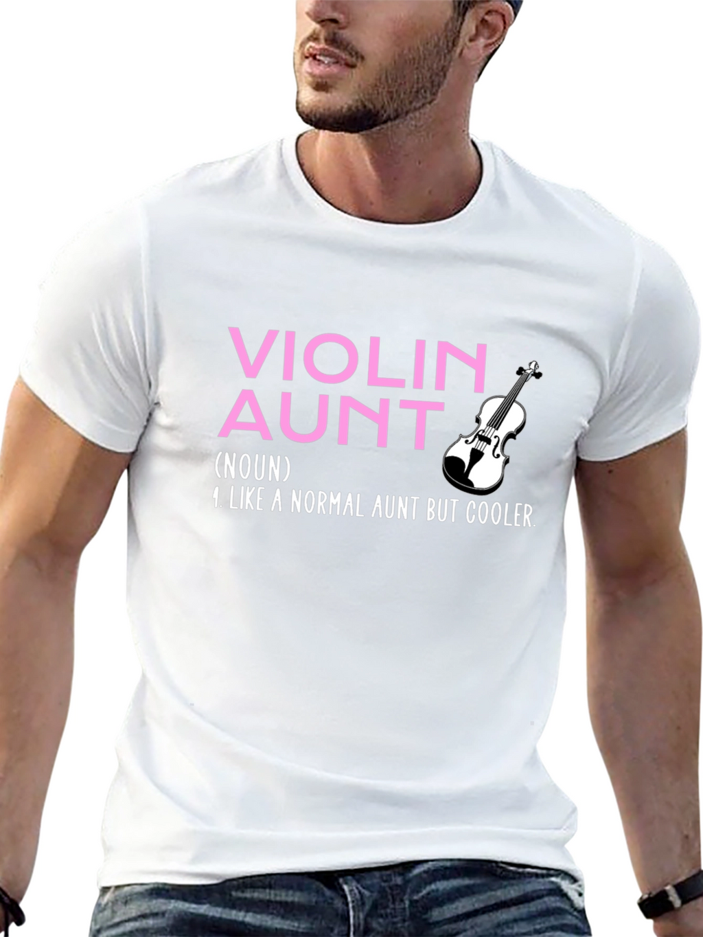 Violin Aunt T-Shirt: Cool Aunt Gift