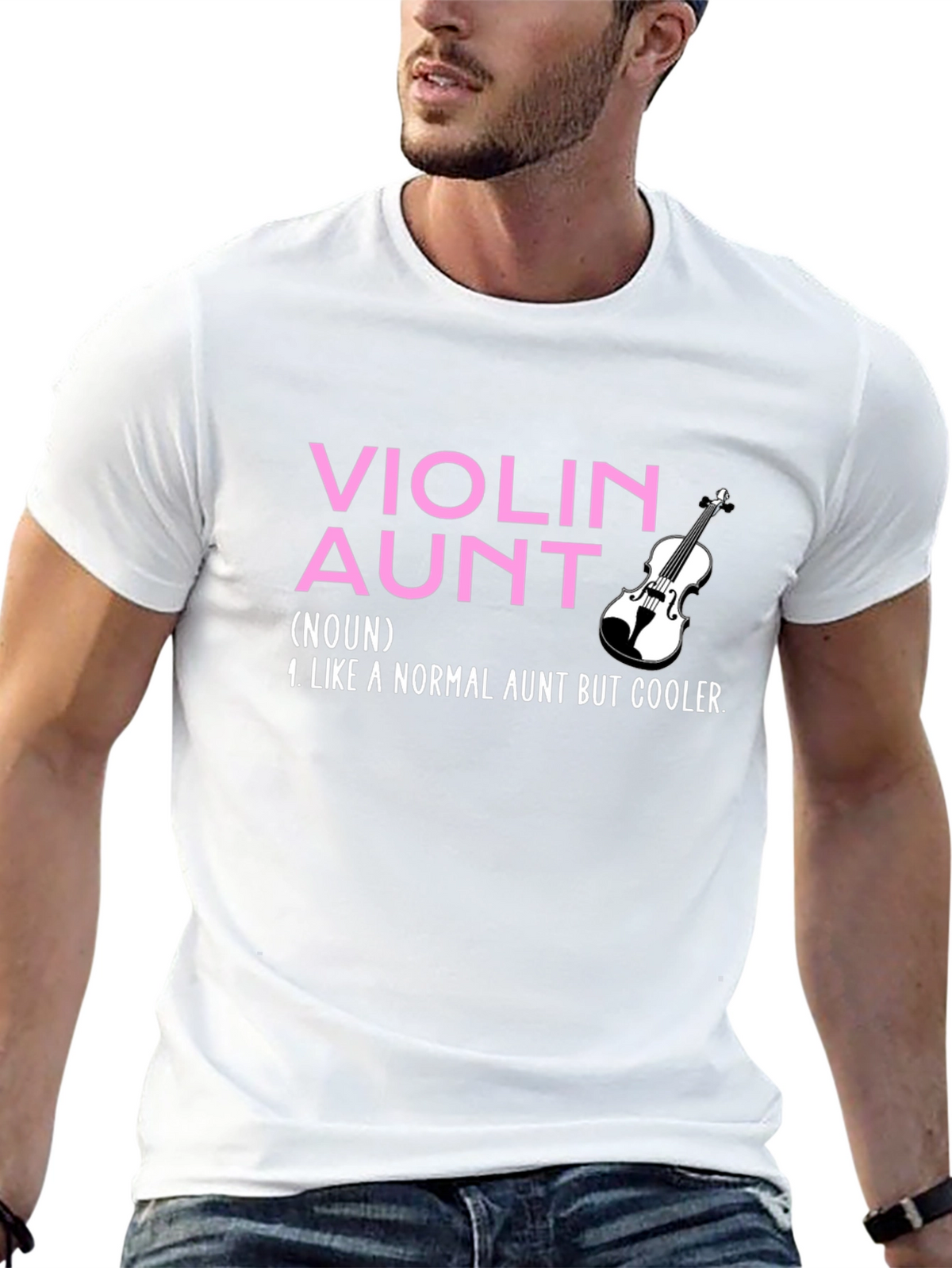 Violin Aunt T-Shirt: Cool Aunt Gift