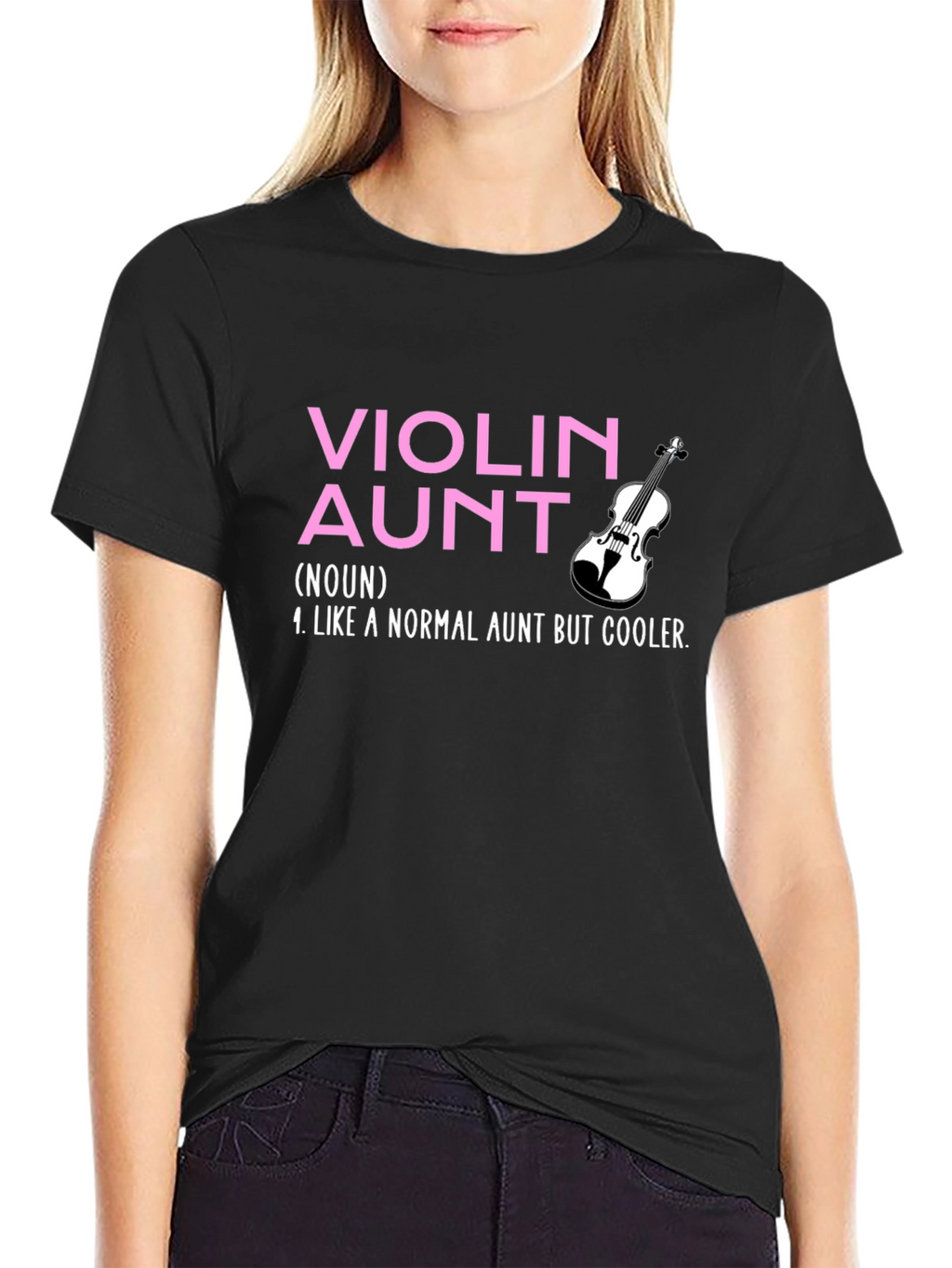 Violin Aunt T-Shirt: Cool Aunt Gift