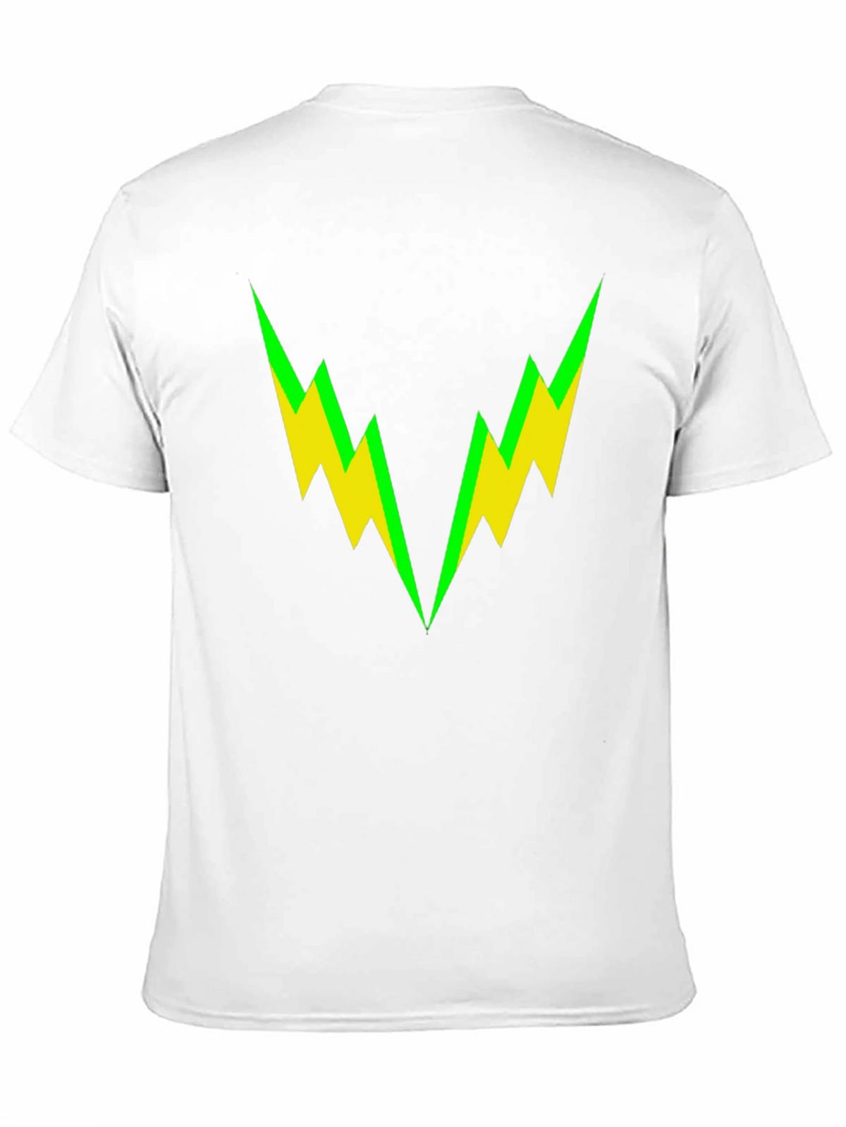Bold Lightning Bolt Graphic Tee - Black