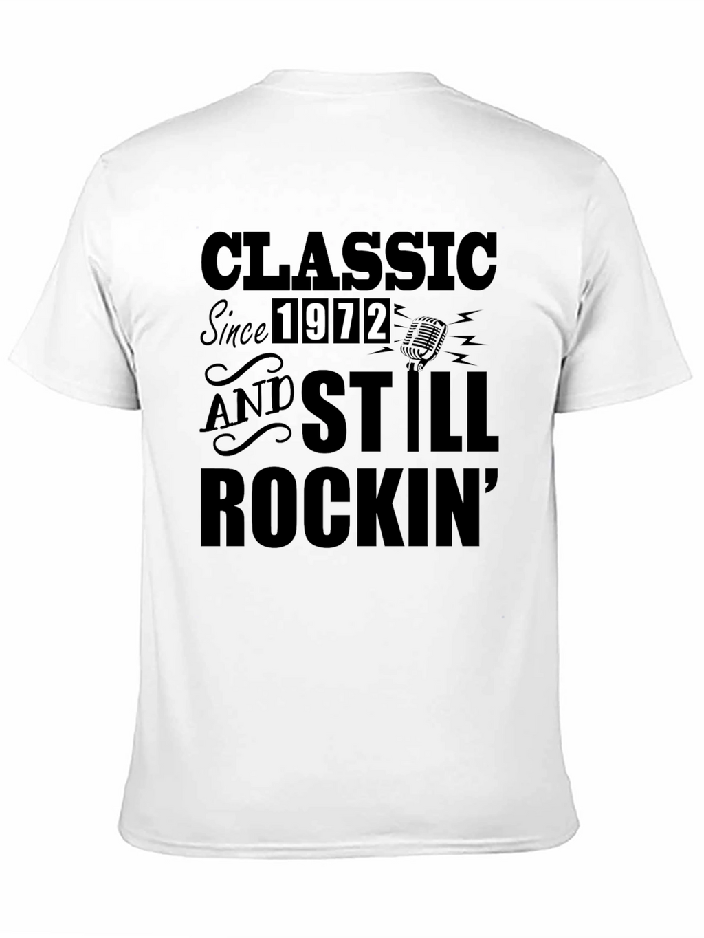 Classic Since 1972 Black Graphic T-Shirt