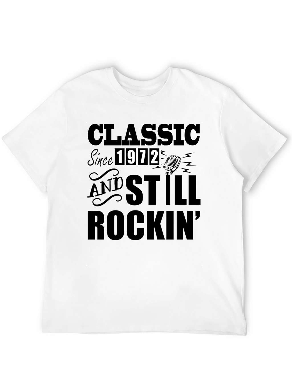 Classic Since 1972 Black Graphic T-Shirt
