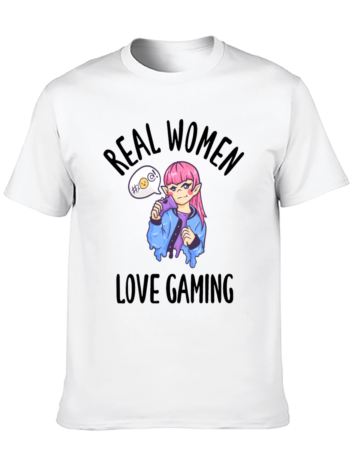 Real Women Love Gaming T-Shirt - Black