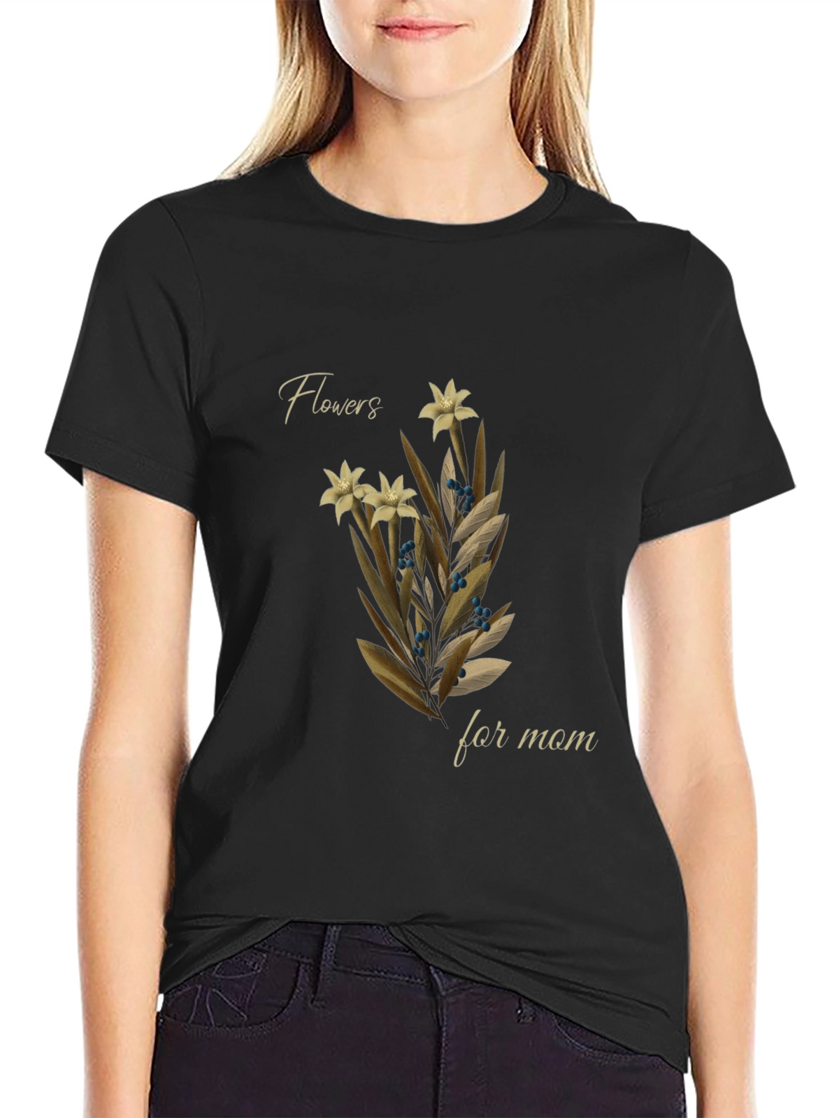 Flowers For Mom Graphic Tee