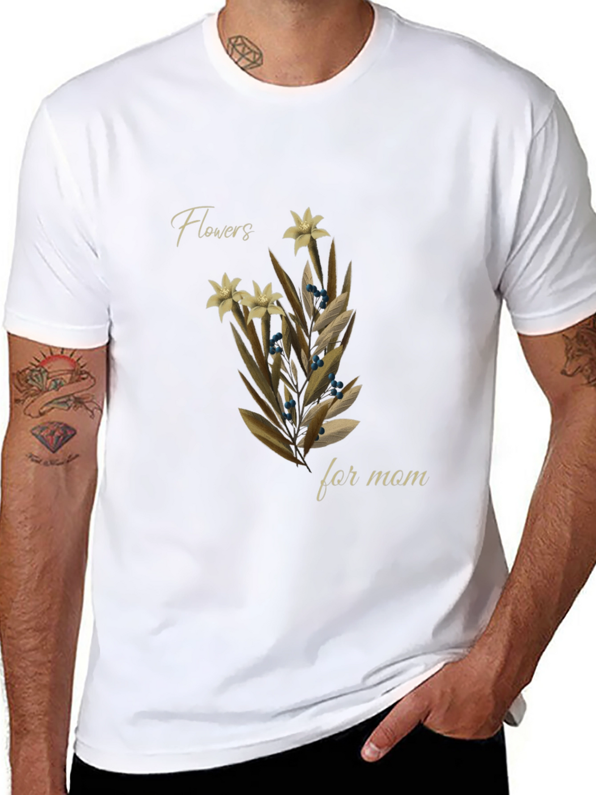Flowers For Mom Graphic Tee