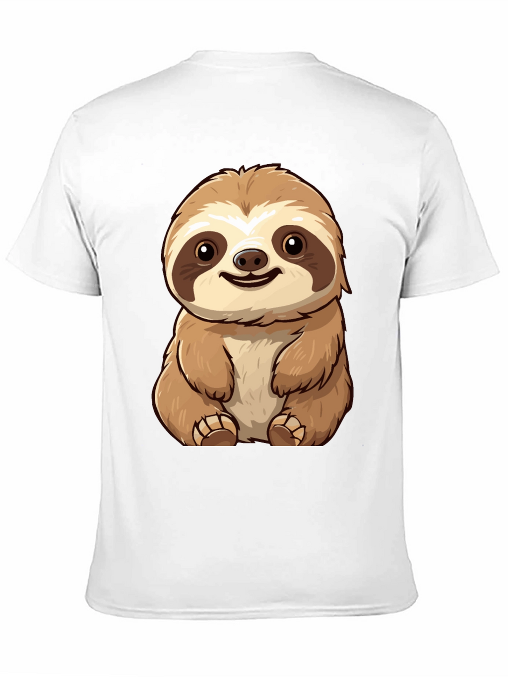 Cute Sloth Graphic Tee - Black T-Shirt