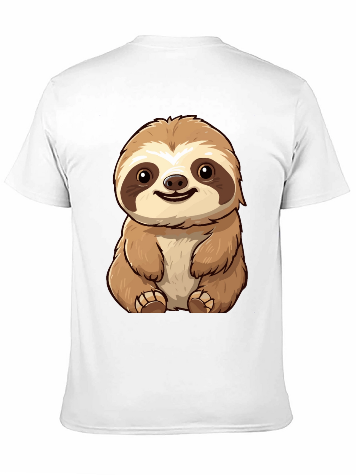Cute Sloth Graphic Tee - Black T-Shirt