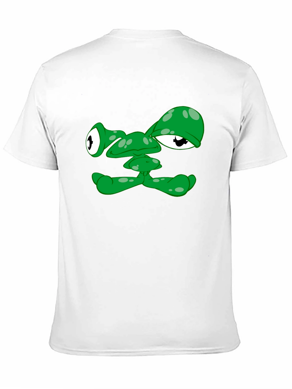 Funny Green Alien Face Graphic T-Shirt