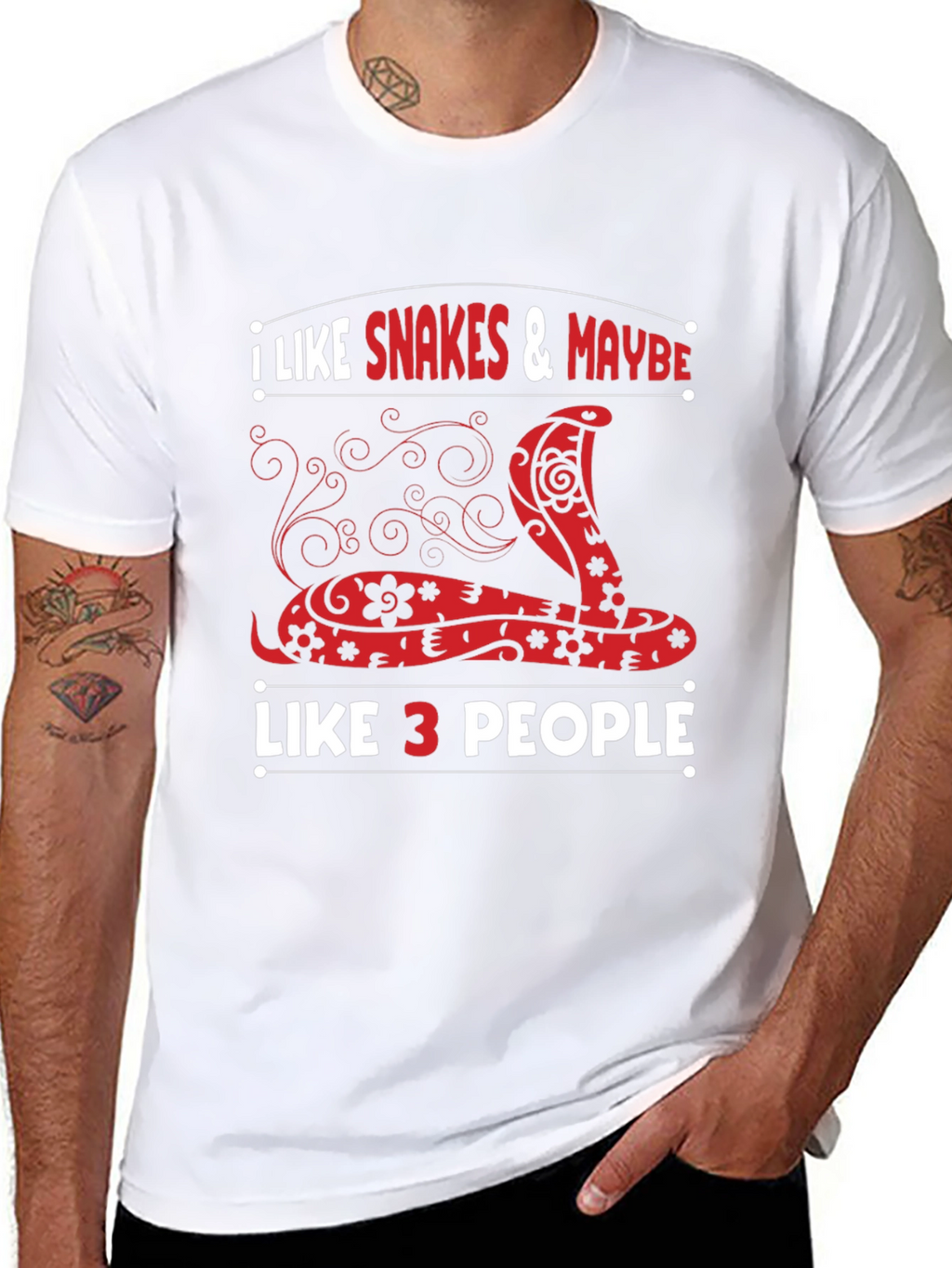 I Like Snakes and Maybe Like 3 People T-Shirt