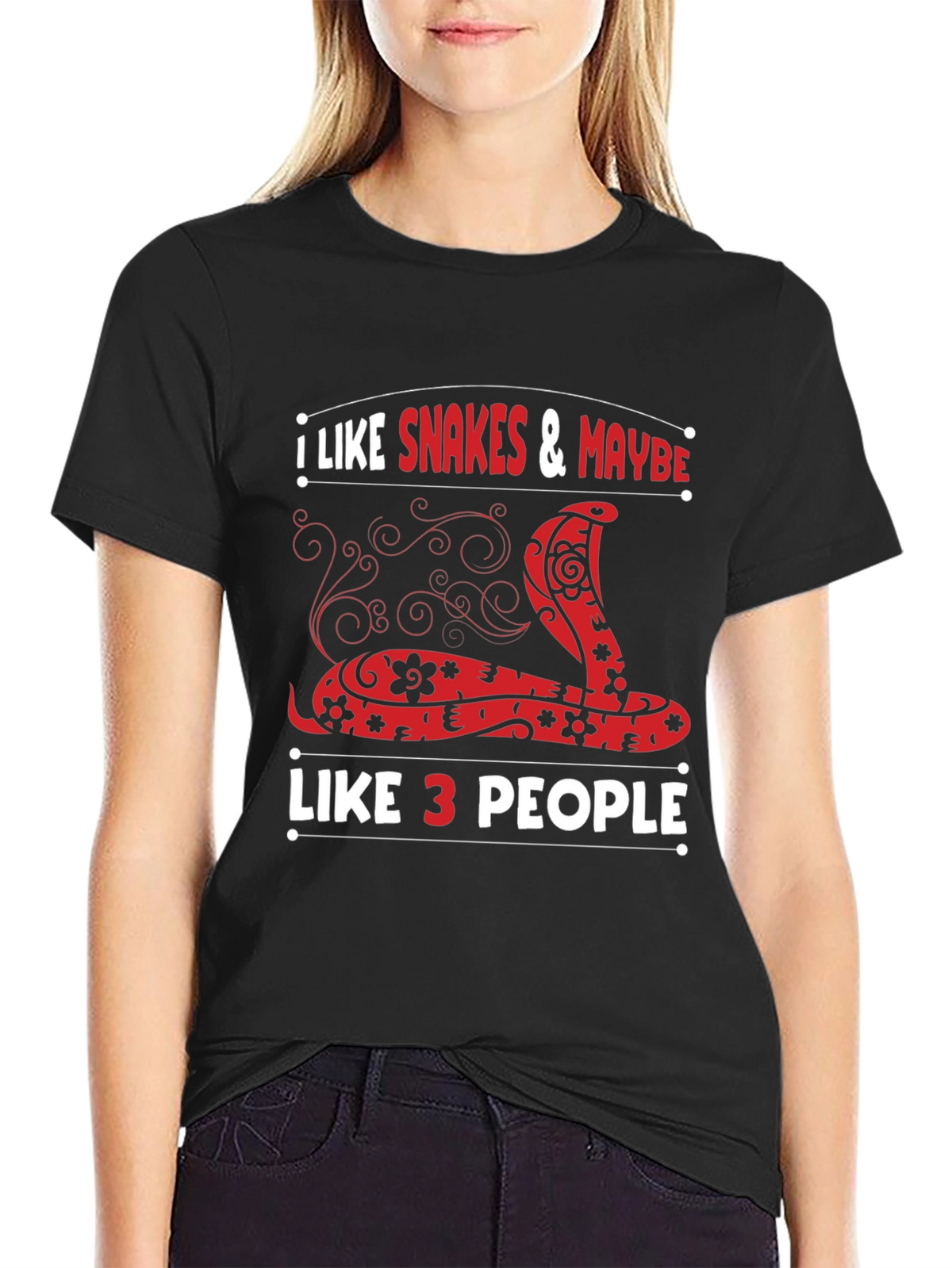 I Like Snakes and Maybe Like 3 People T-Shirt