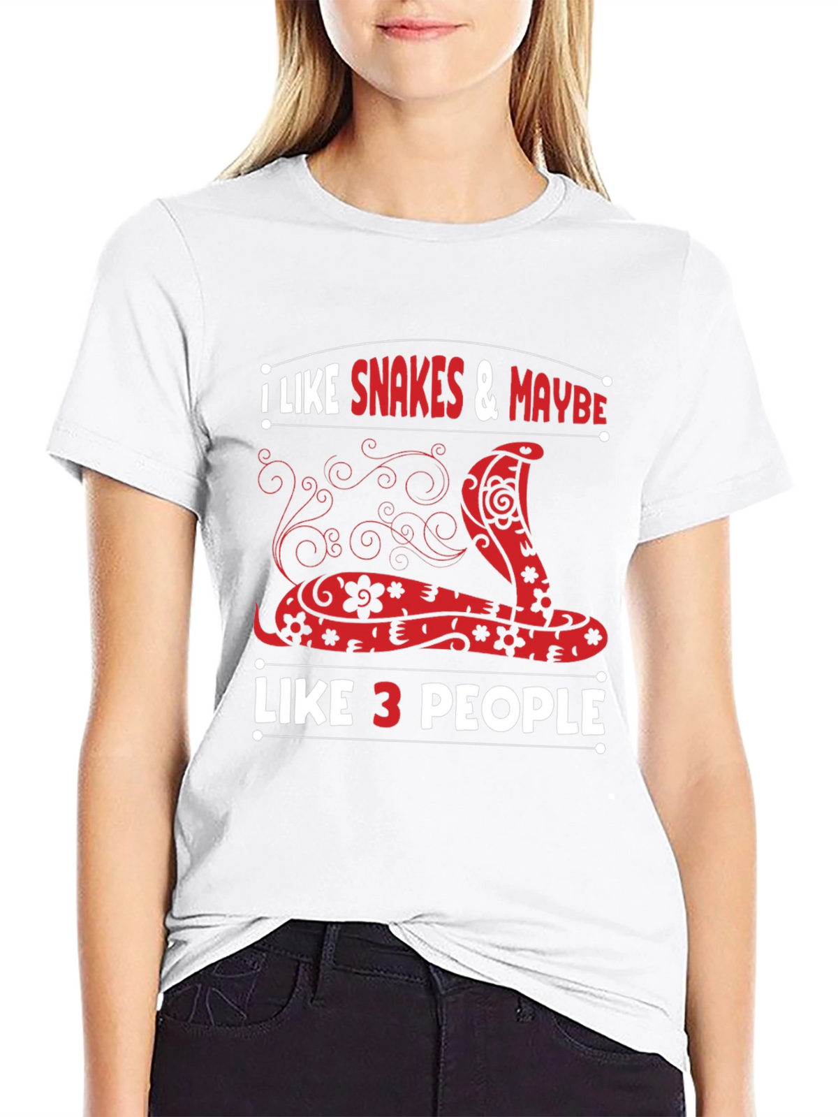 I Like Snakes and Maybe Like 3 People T-Shirt