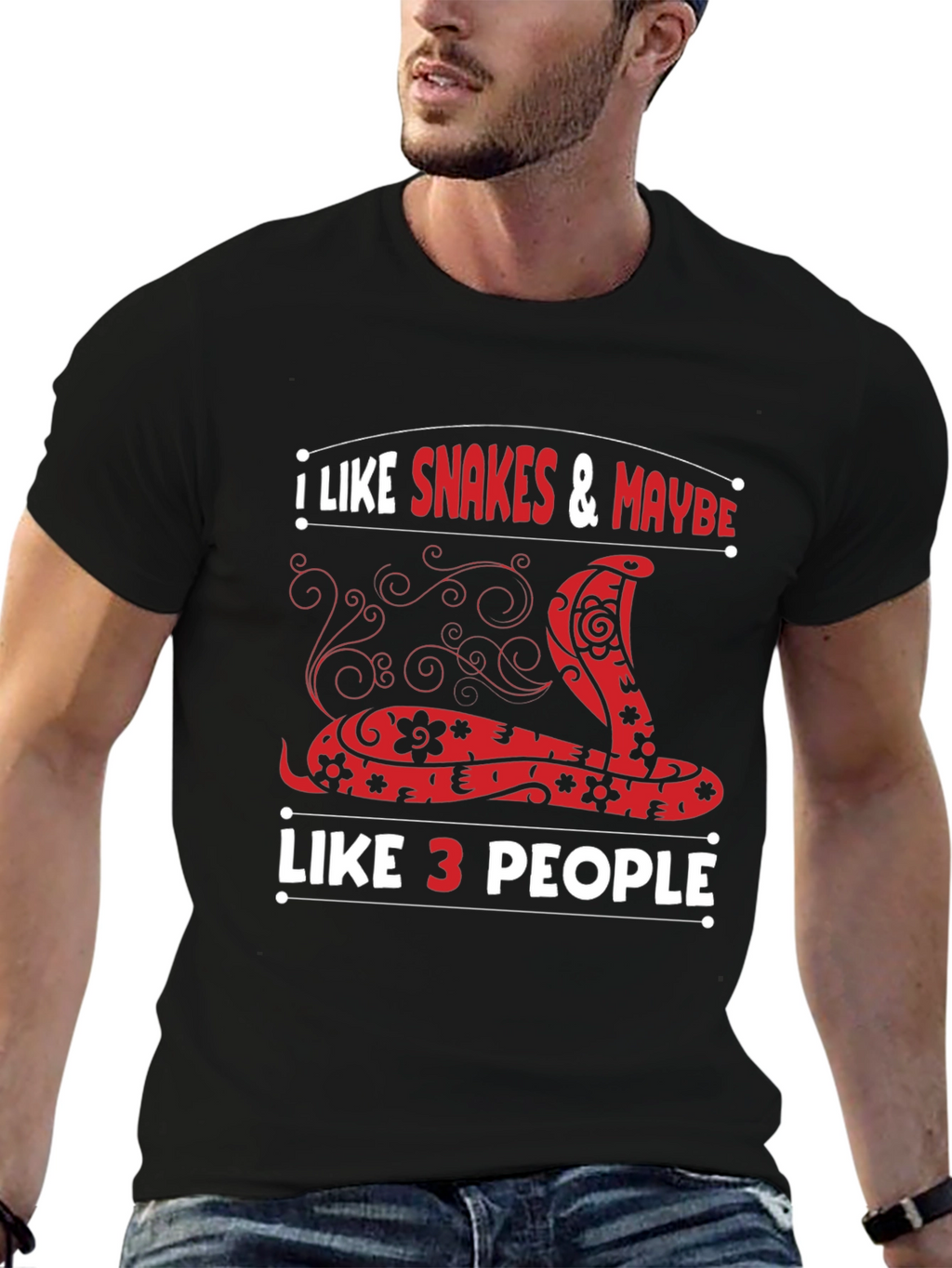 I Like Snakes and Maybe Like 3 People T-Shirt