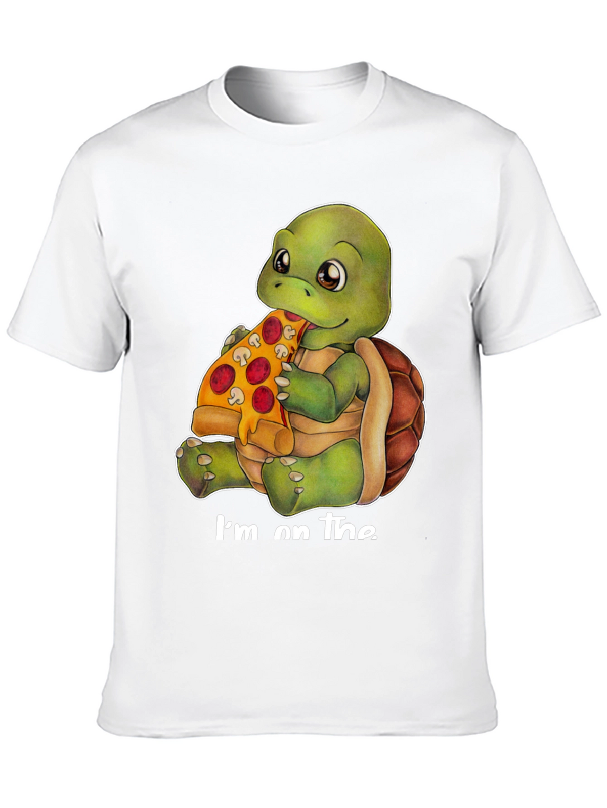 Turtle Pizza Black T-Shirt