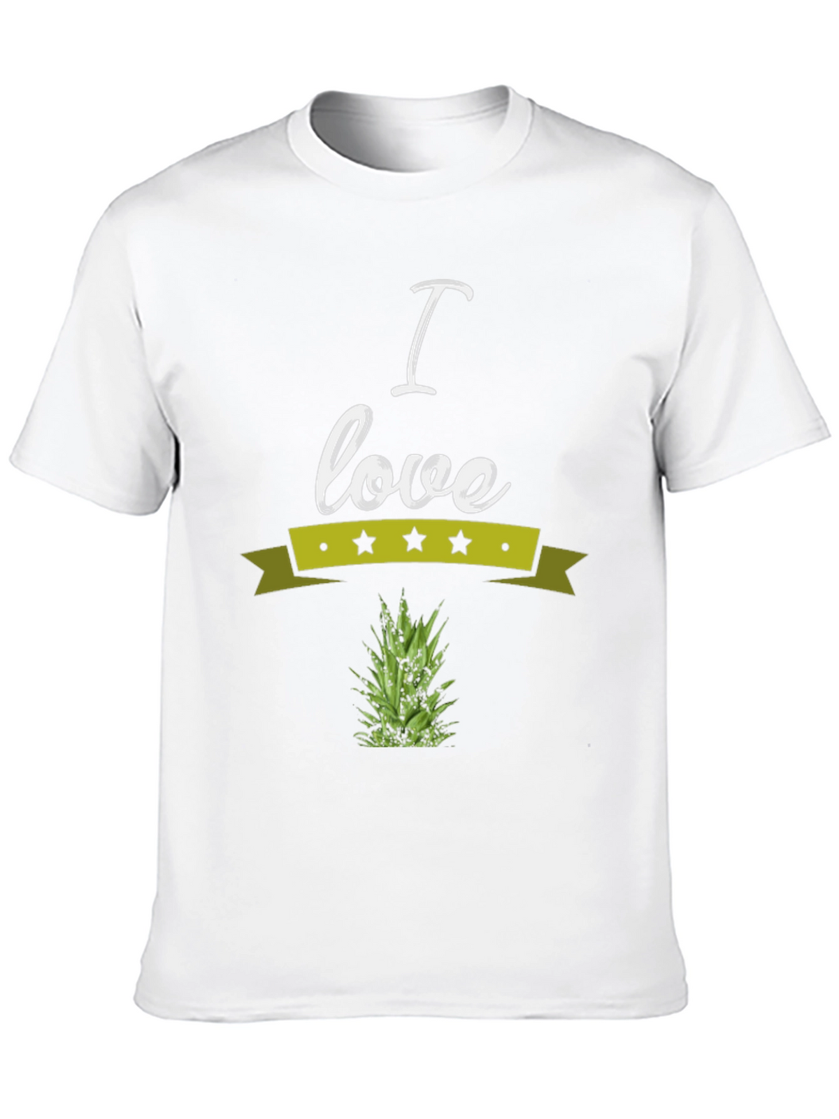 I Love Pineapple Graphic Tee - Soft Cotton Blend