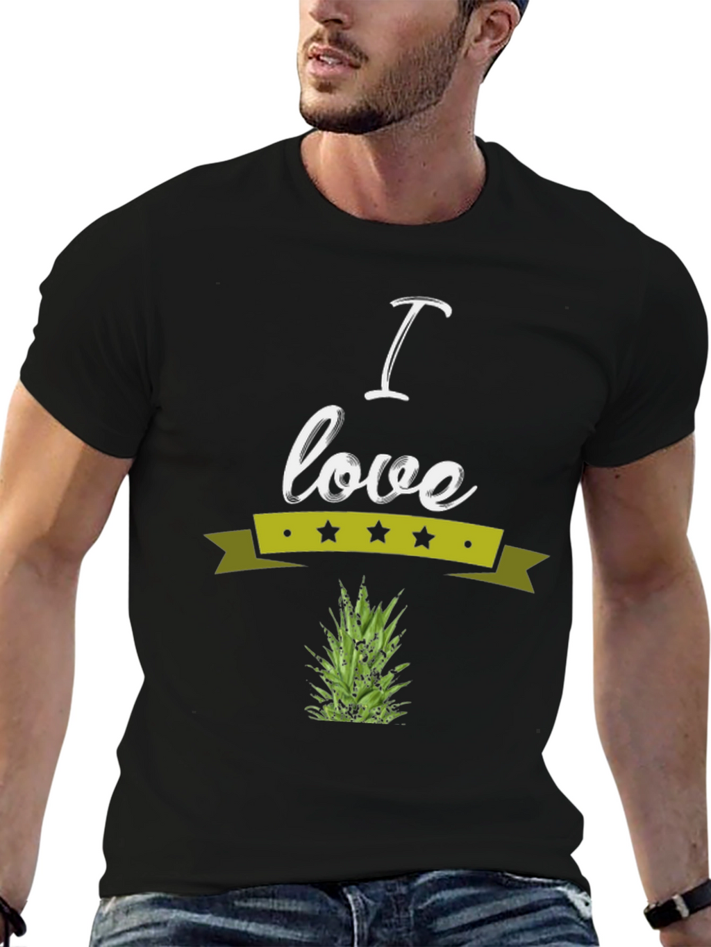 I Love Pineapple Graphic Tee - Soft Cotton Blend