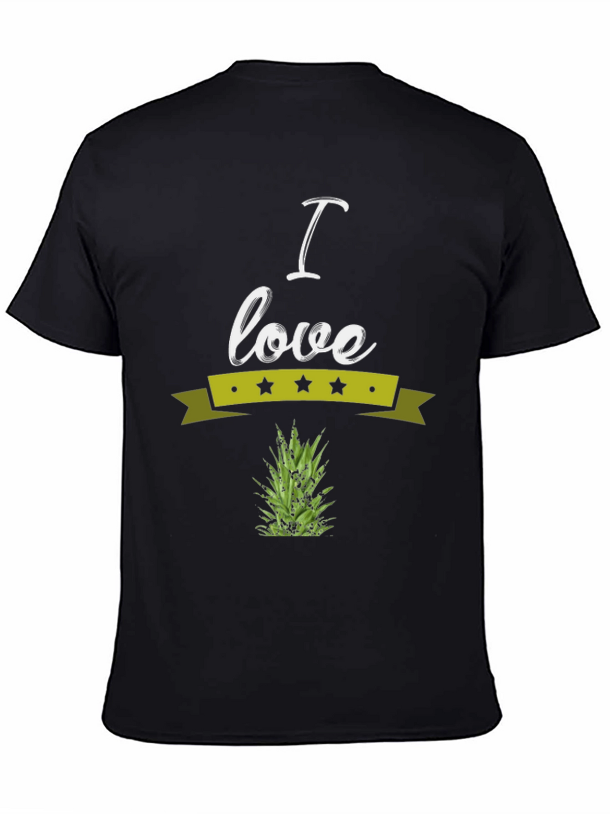 I Love Pineapple Graphic Tee - Soft Cotton Blend