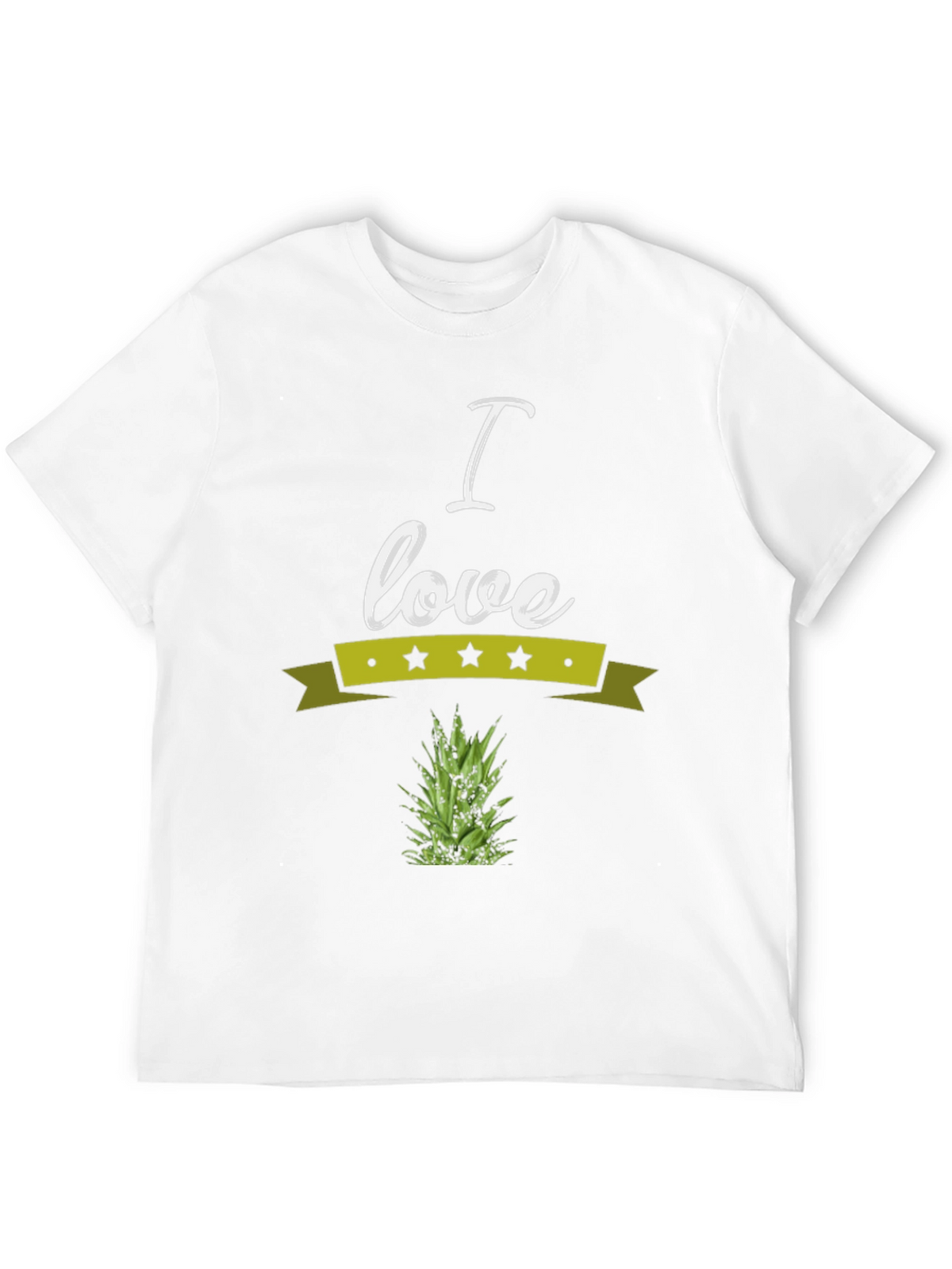 I Love Pineapple Graphic Tee - Soft Cotton Blend