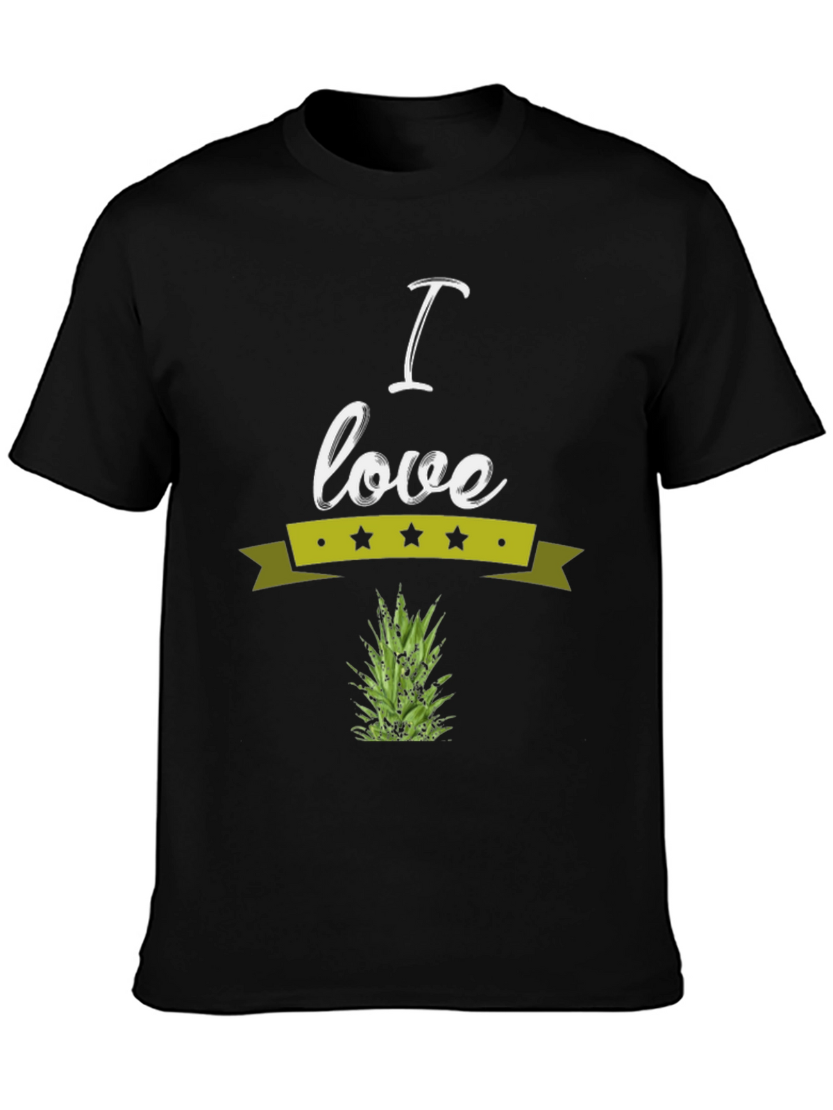 I Love Pineapple Graphic Tee - Soft Cotton Blend