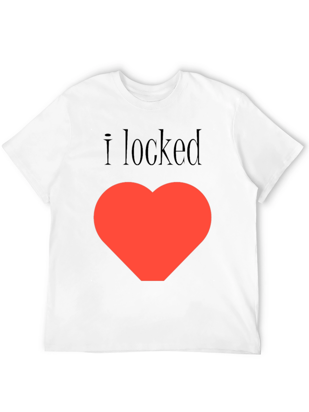 I Locked My Heart T-Shirt - Black Graphic Tee