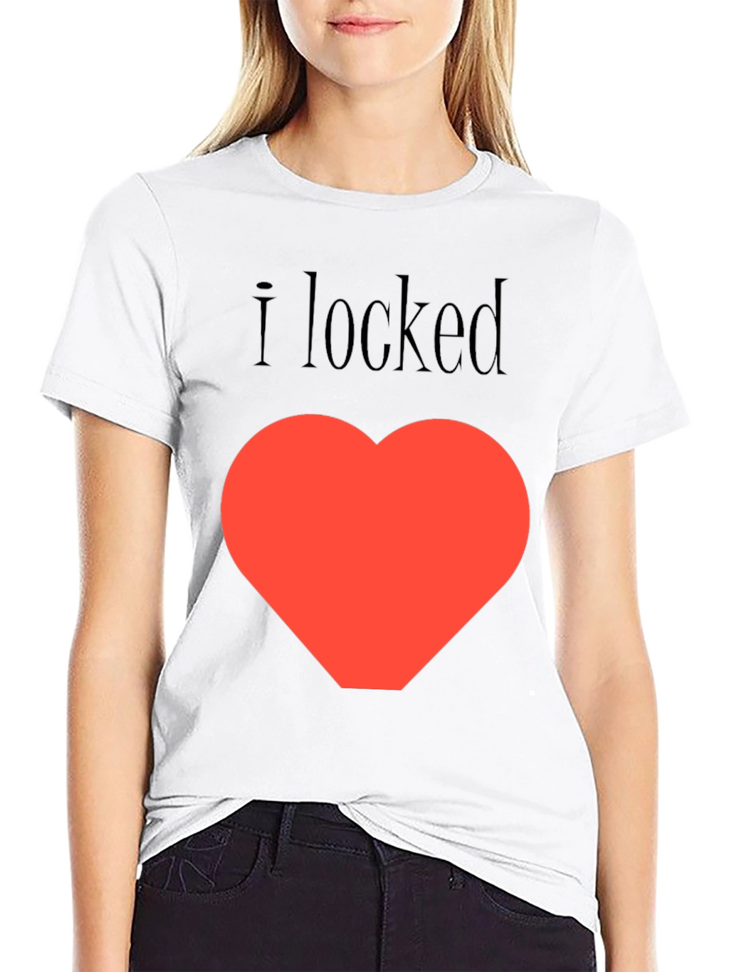 I Locked My Heart T-Shirt - Black Graphic Tee
