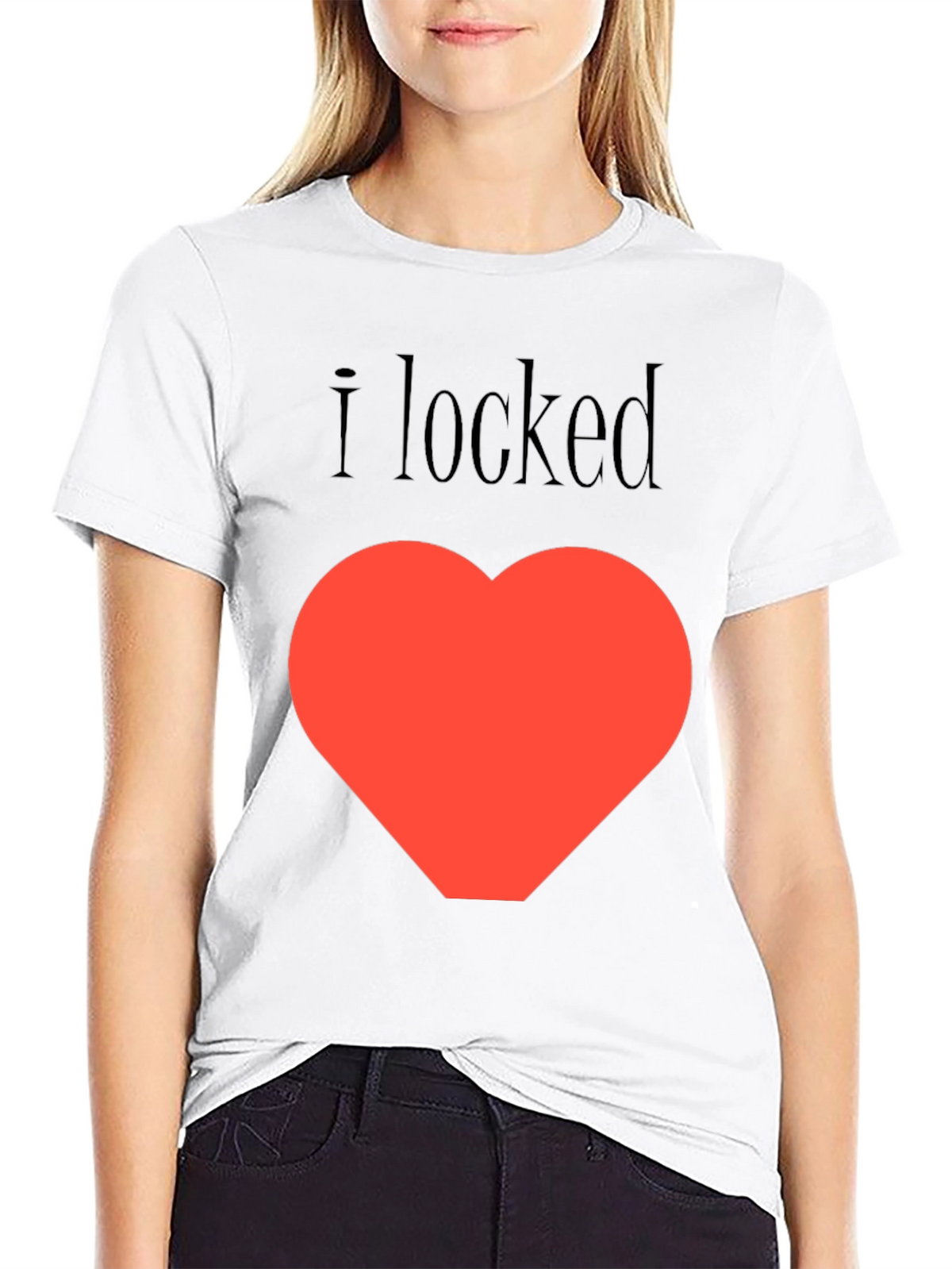 I Locked My Heart T-Shirt - Black Graphic Tee