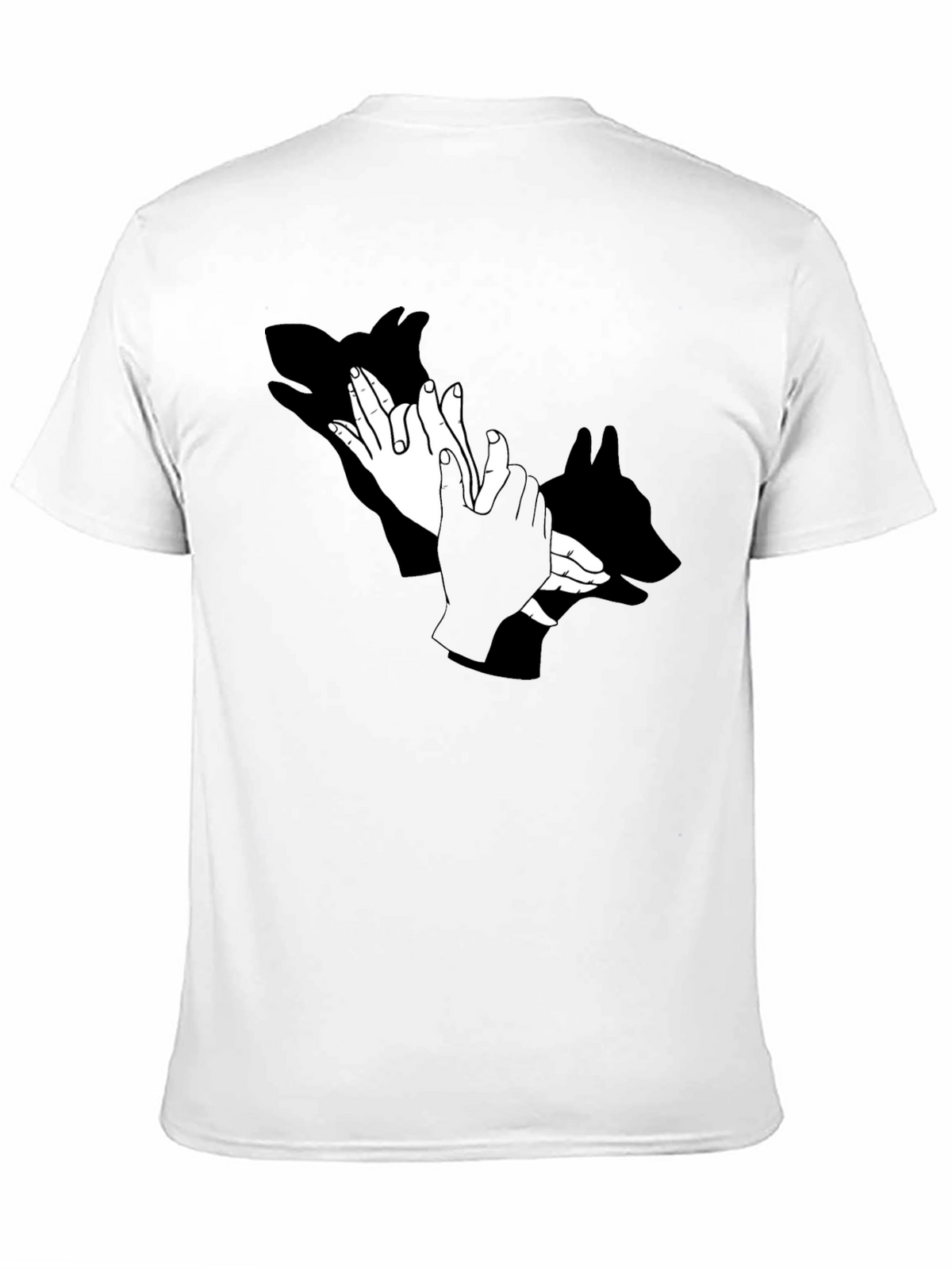 Shadow Puppet Hands Graphic Tee - Unique Design