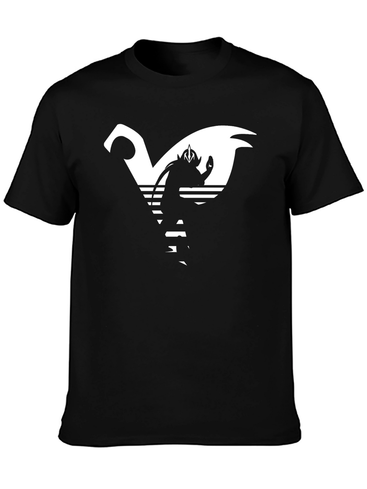 Retro Anime Graphic Tee - Black