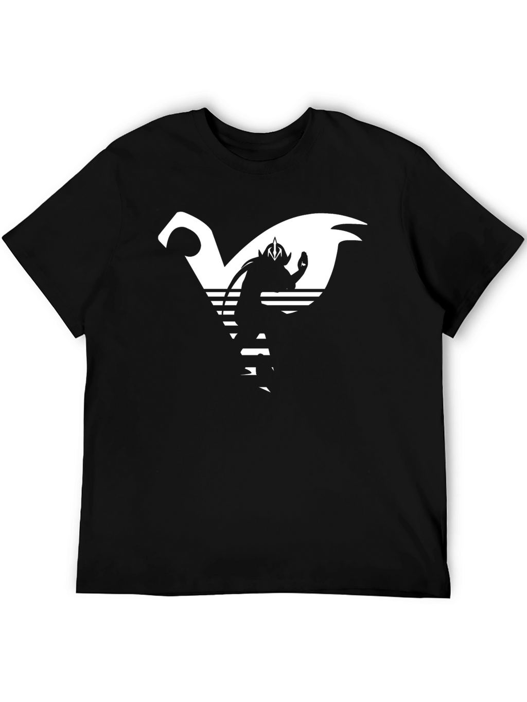Retro Anime Graphic Tee - Black