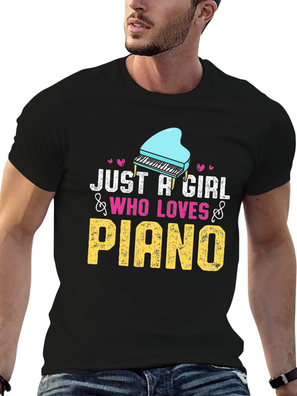 Just A Girl Who Loves Piano T-Shirt