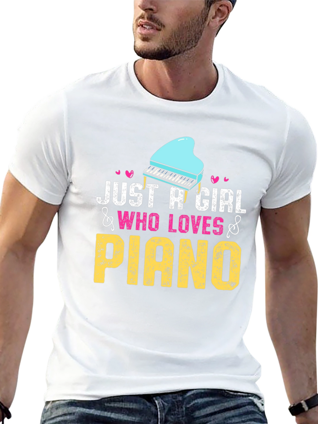 Just A Girl Who Loves Piano T-Shirt