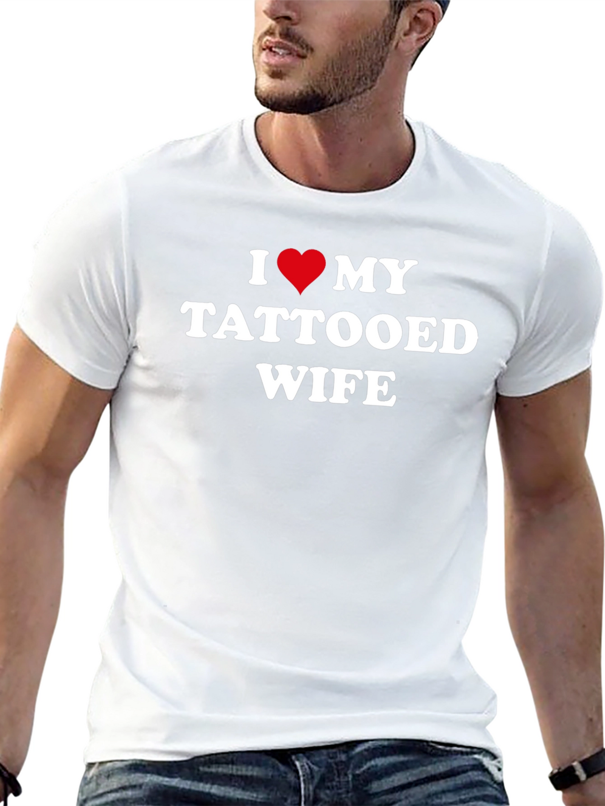I Heart My Tattooed Wife - Novelty T-Shirt