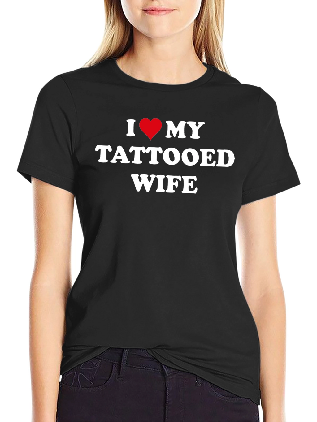 I Heart My Tattooed Wife - Novelty T-Shirt