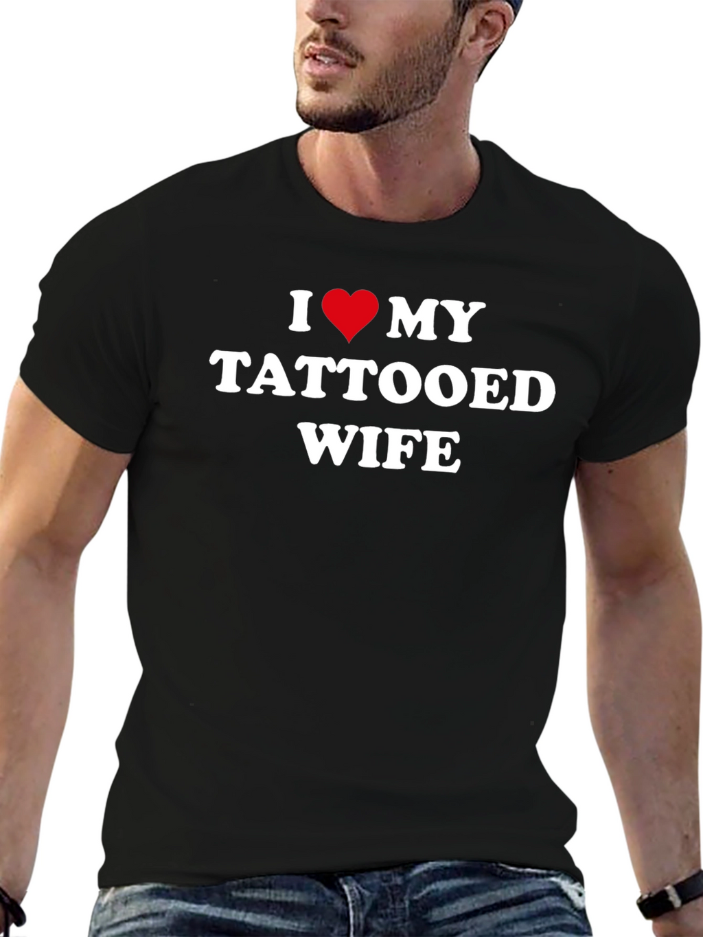 I Heart My Tattooed Wife - Novelty T-Shirt