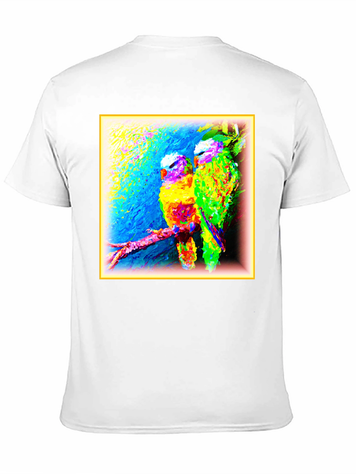 Vibrant Bird Art Graphic Tee -  Unique Design