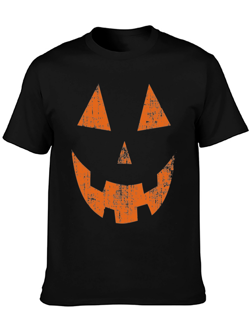 Halloween Pumpkin Face Graphic Tee - Spooky Season