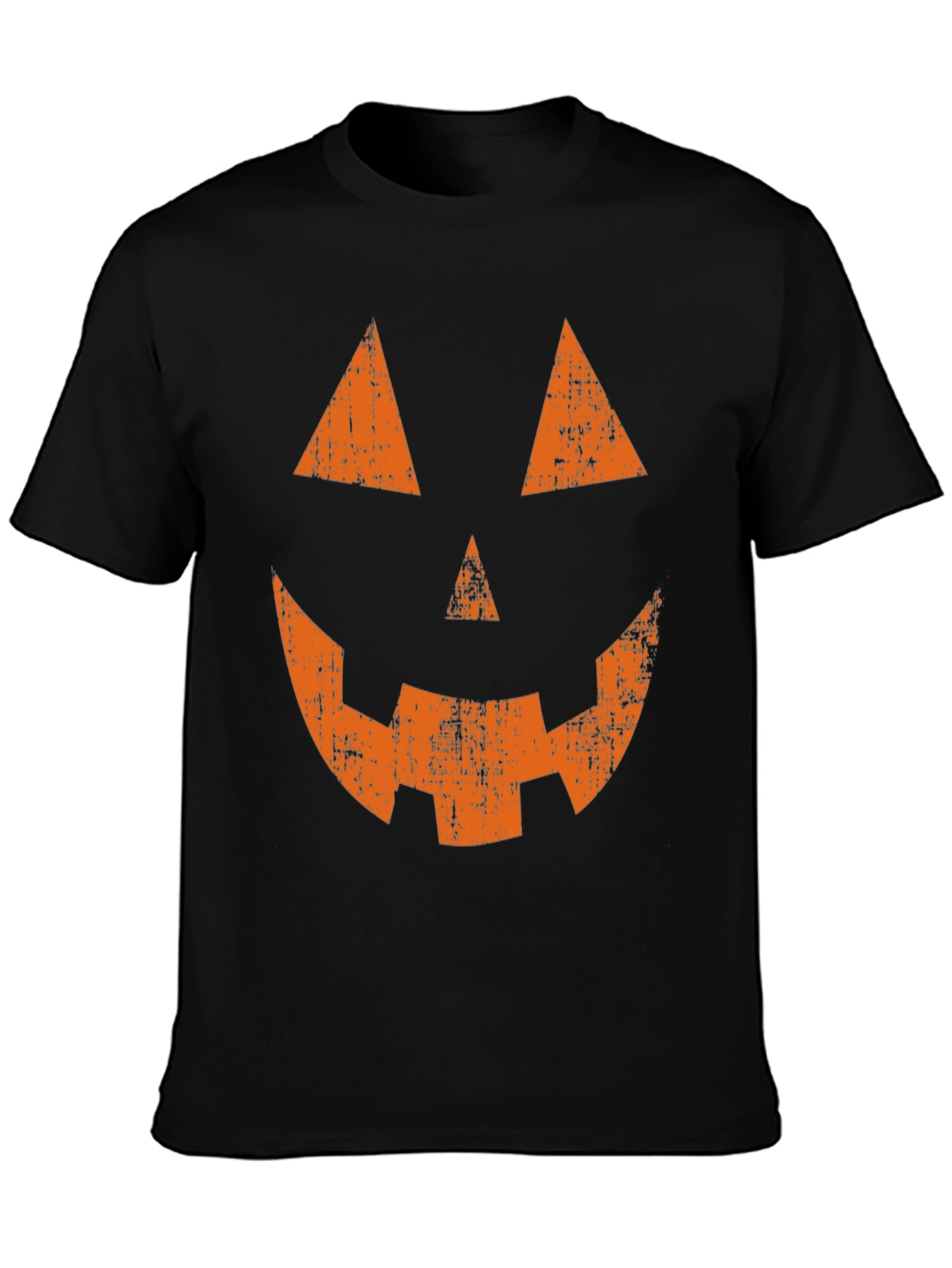 Halloween Pumpkin Face Graphic Tee - Spooky Season