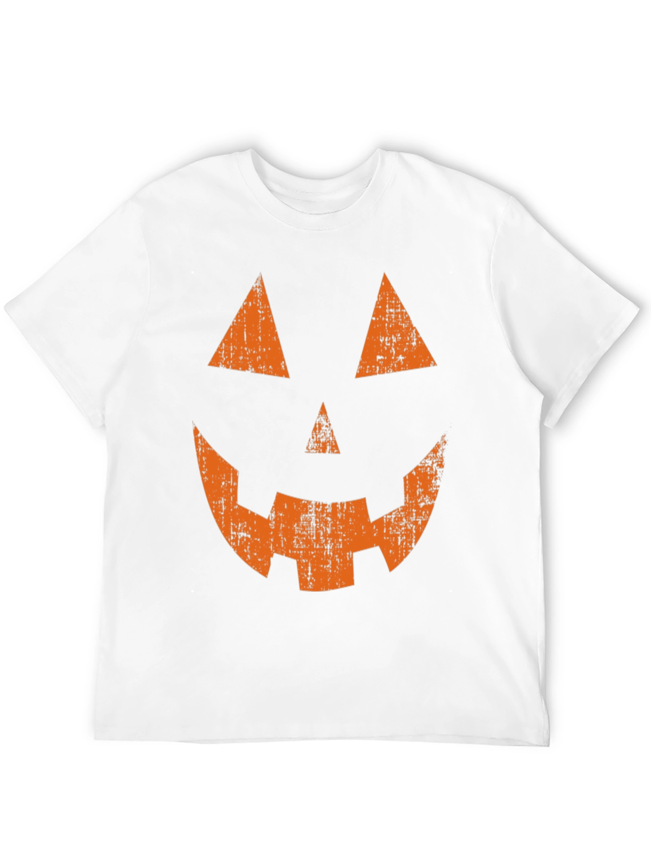 Halloween Pumpkin Face Graphic Tee - Spooky Season