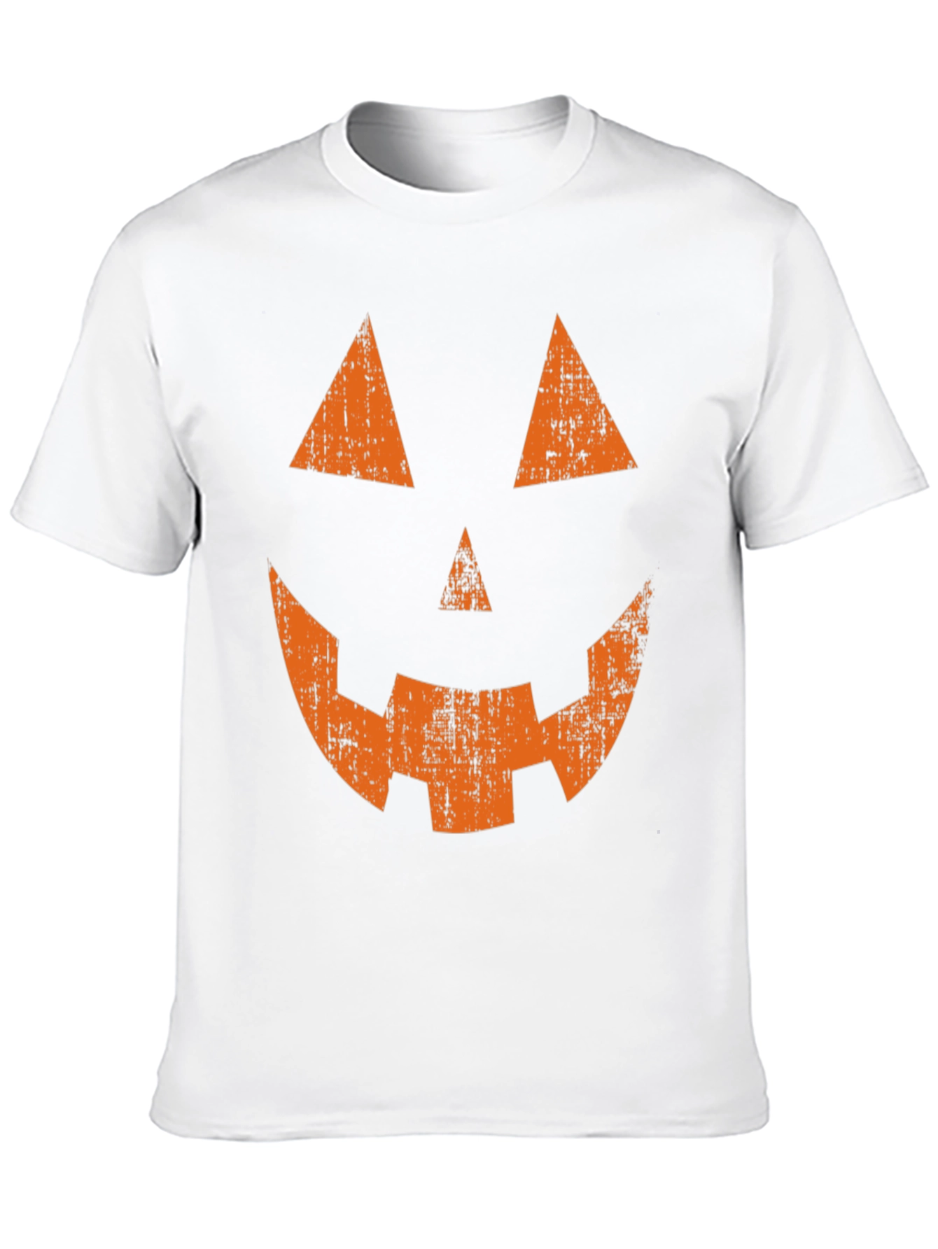 Halloween Pumpkin Face Graphic Tee - Spooky Season