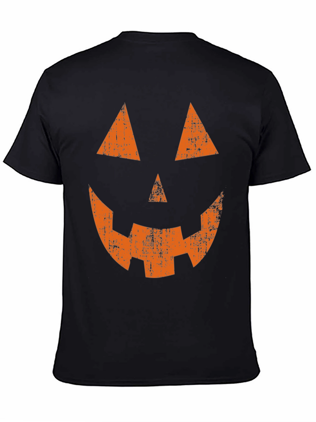 Halloween Pumpkin Face Graphic Tee - Spooky Season
