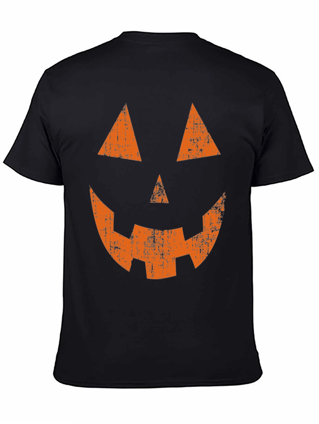 Halloween Pumpkin Face Graphic Tee - Spooky Season