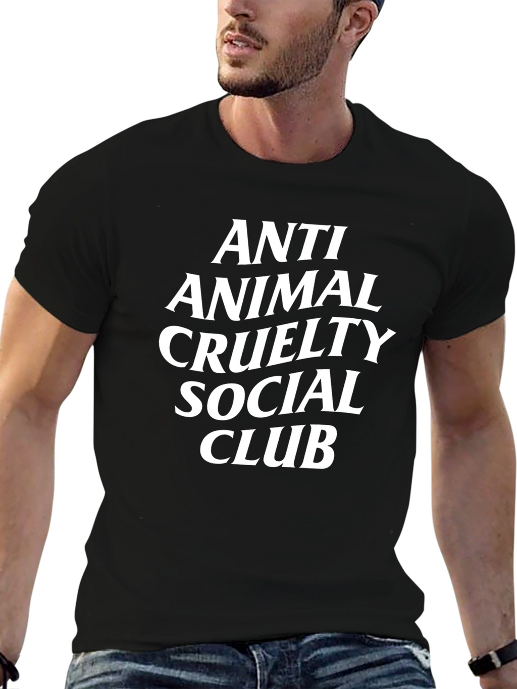 Anti Animal Cruelty Social Club Black T-Shirt