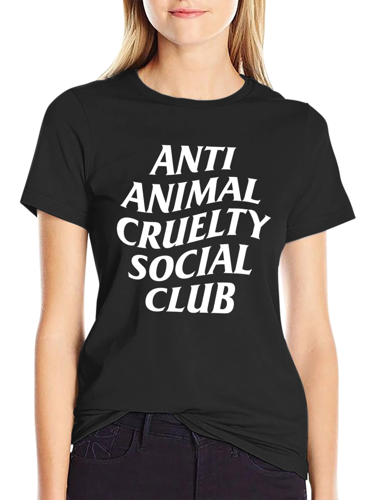 Anti Animal Cruelty Social Club Black T-Shirt